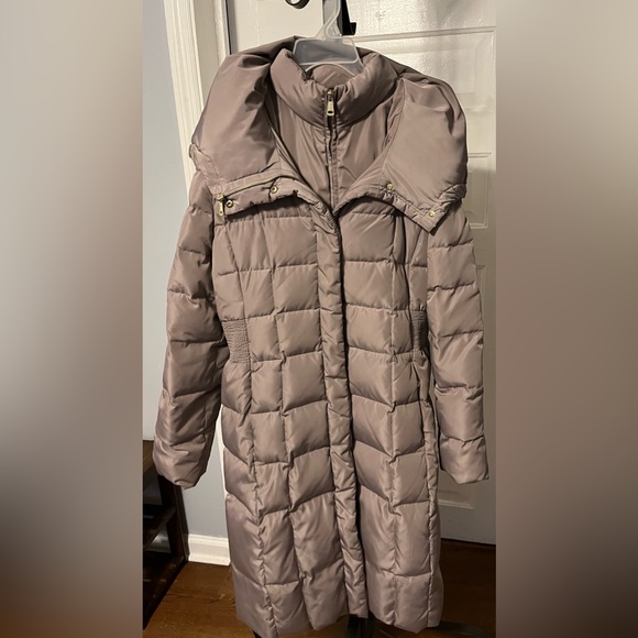 Cole Haan Grey Quilted Puffer Jacket - Picture 3 of 6